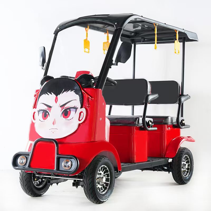 Cartoon-style sightseeing train