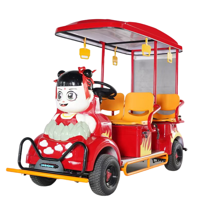 Cartoon-style sightseeing train