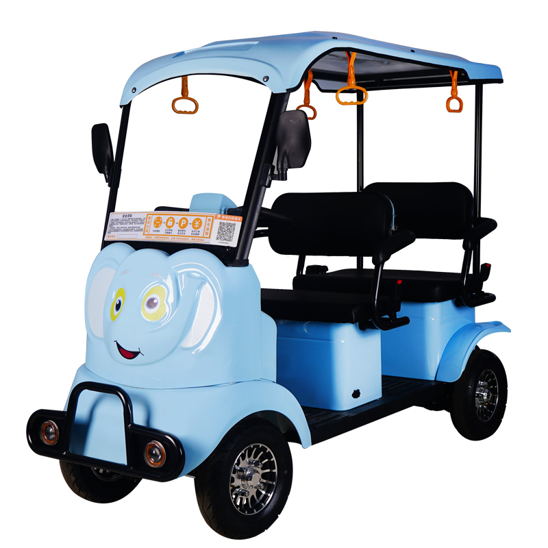 Cartoon-style sightseeing train