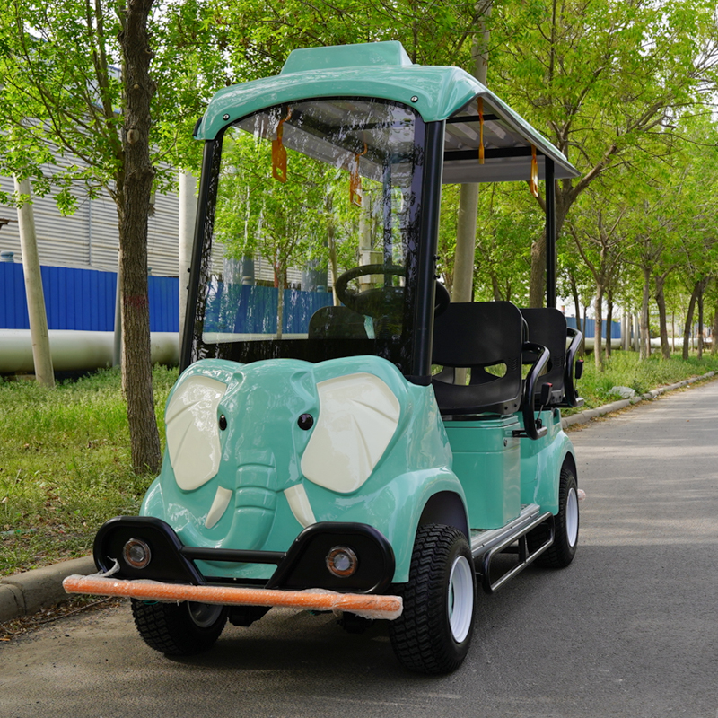 Cartoon-style sightseeing train