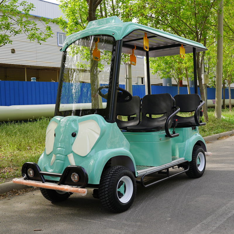 Cartoon-style sightseeing train