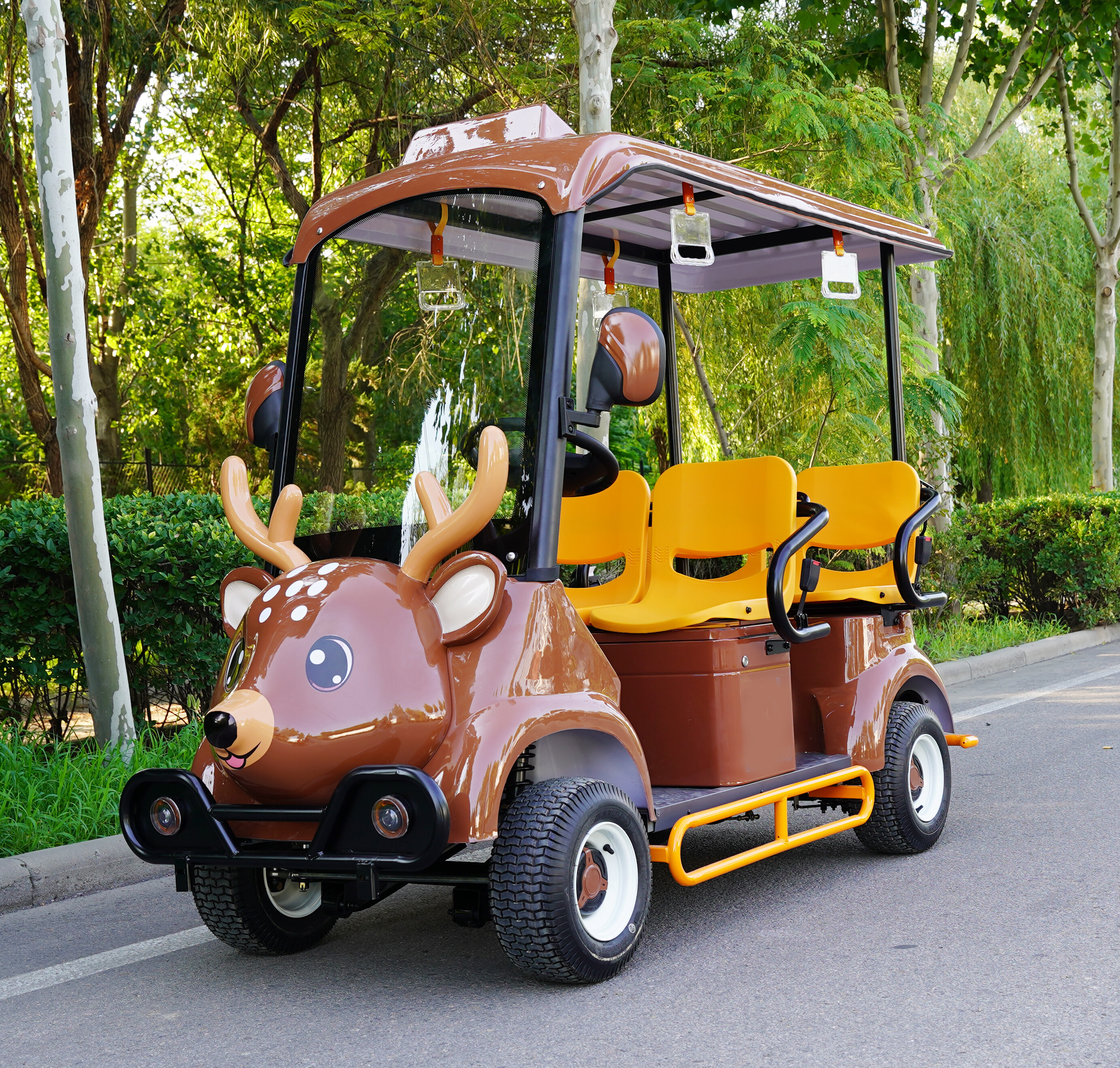 Cartoon-style sightseeing train