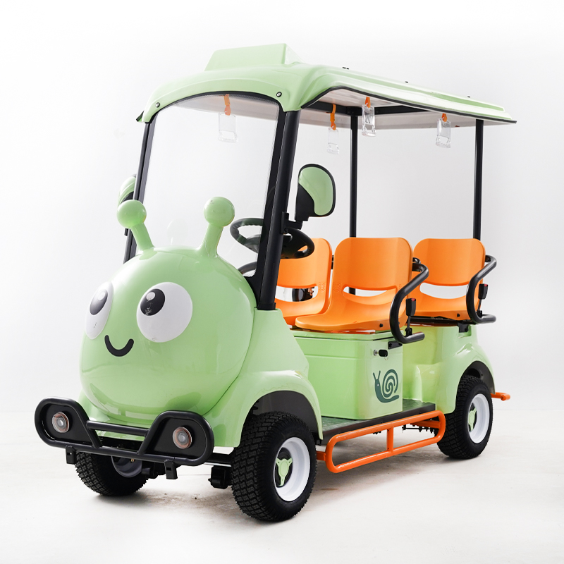 Cartoon-style sightseeing train