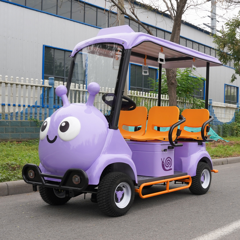 Cartoon-style sightseeing train