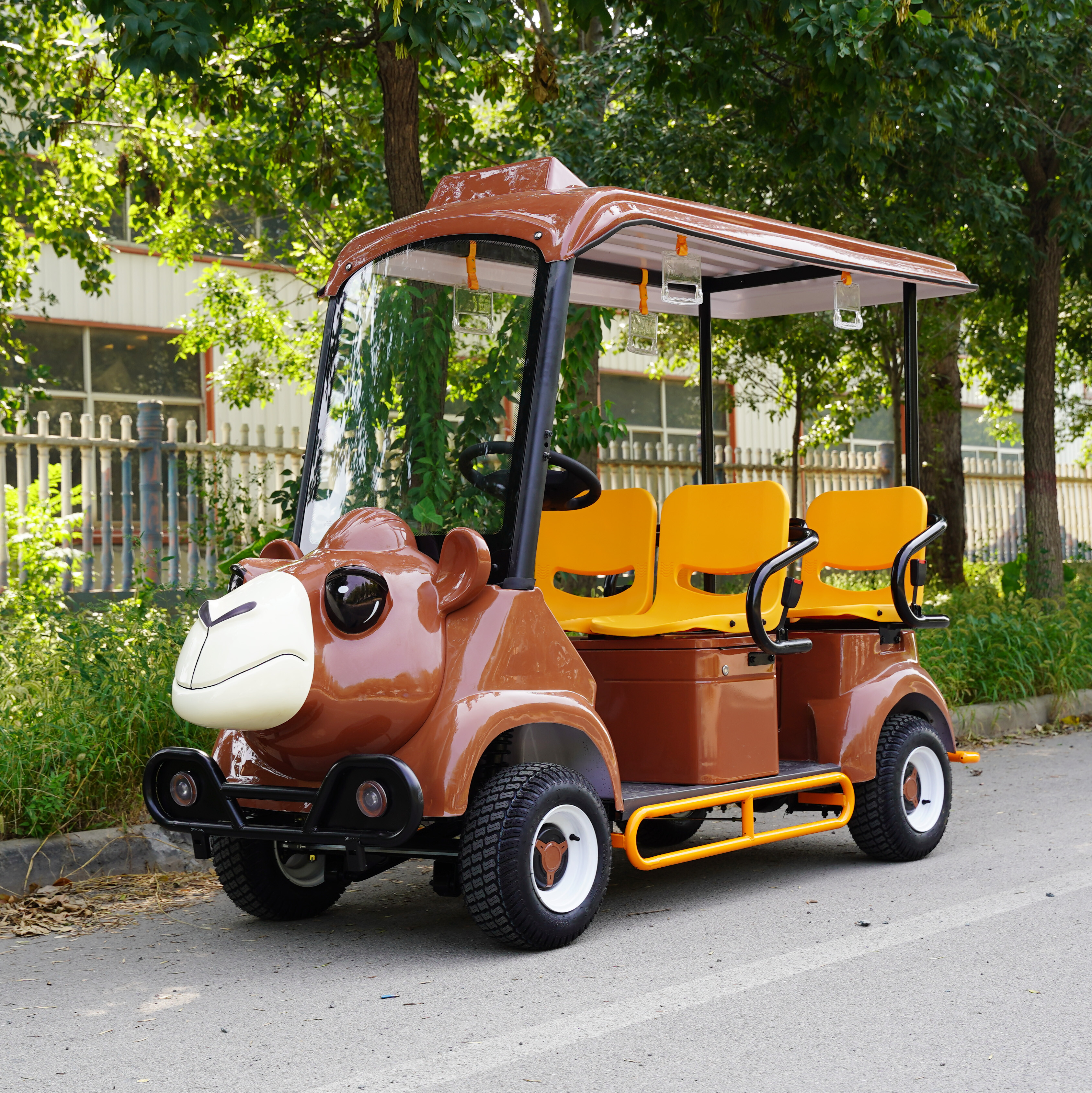 Cartoon-style sightseeing train