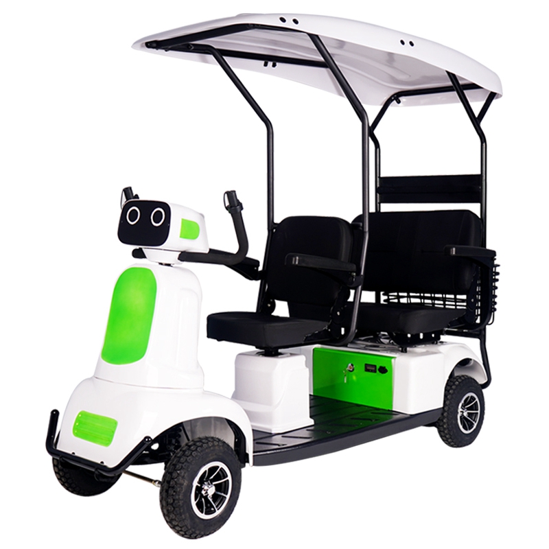 Customized sightseeing golf buggy Robot- featured head