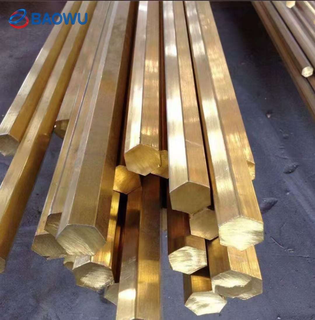 Brass hexagonal rods
