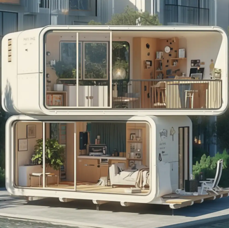 What is the installation process for the Apple-shaped compartment?