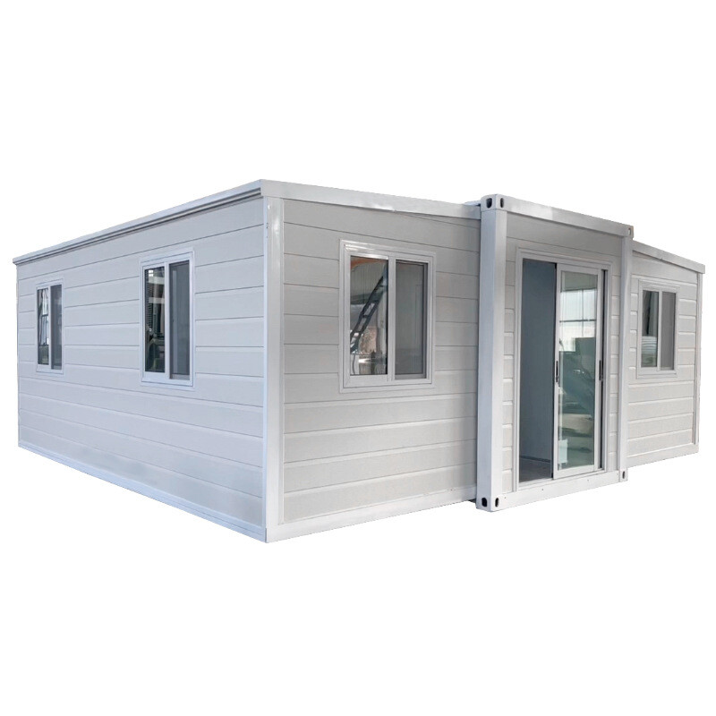 Double-wing extended container house vs. regular container house