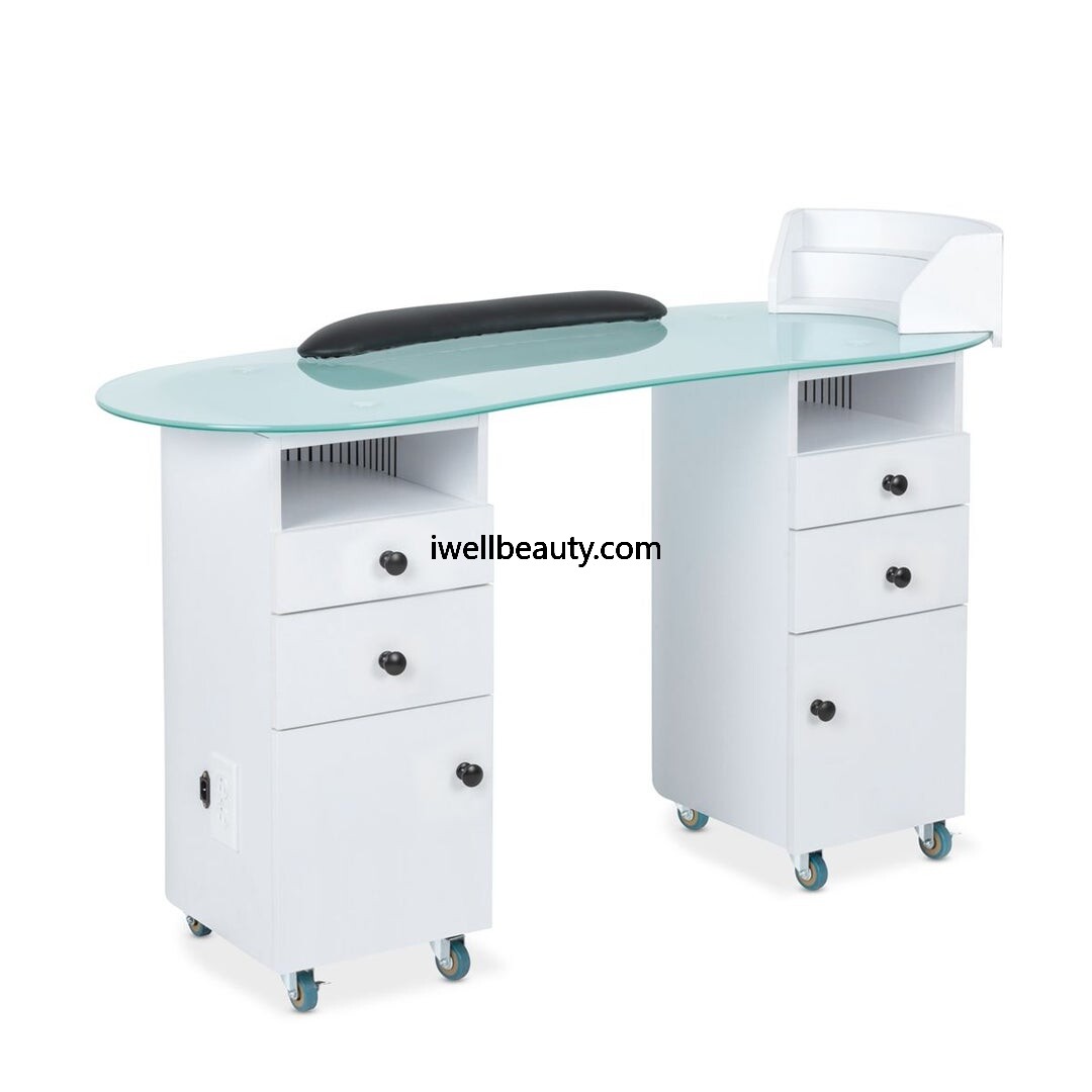 White manicure table-MD-NM0011