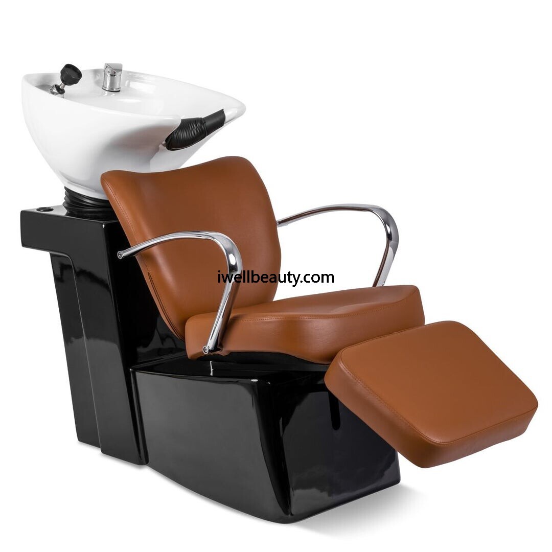 Brown+Black shampoo chair-MD-SC0035