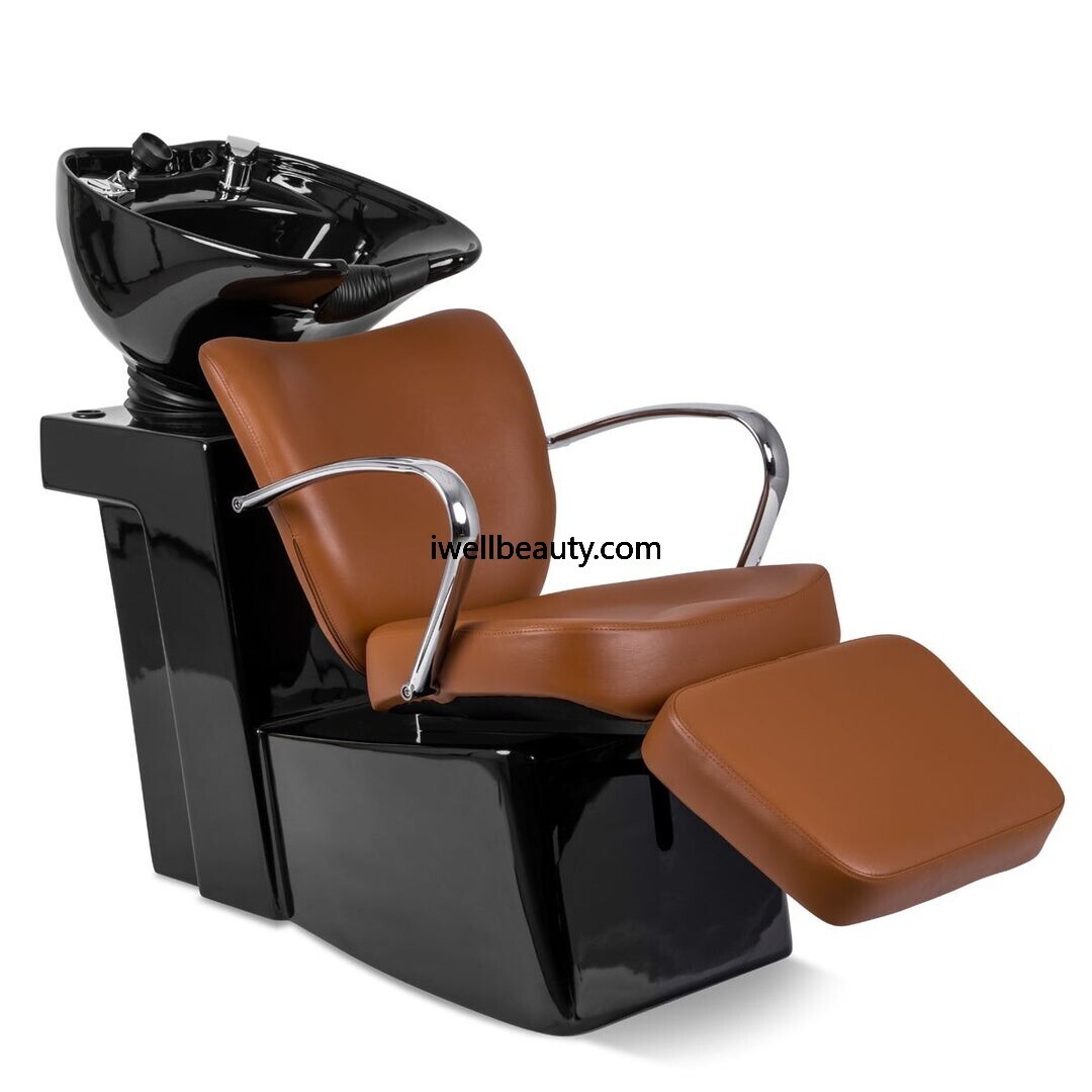 Brown+Black shampoo chair-MD-SC0034