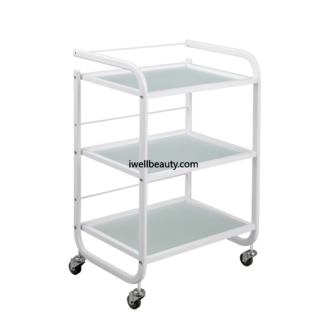 White barber cart&trolley-MD-BCT0006