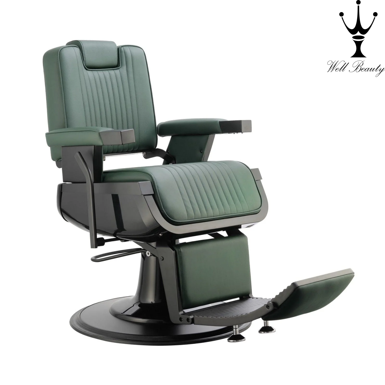 Green+Black barber chair-MD-BC0048