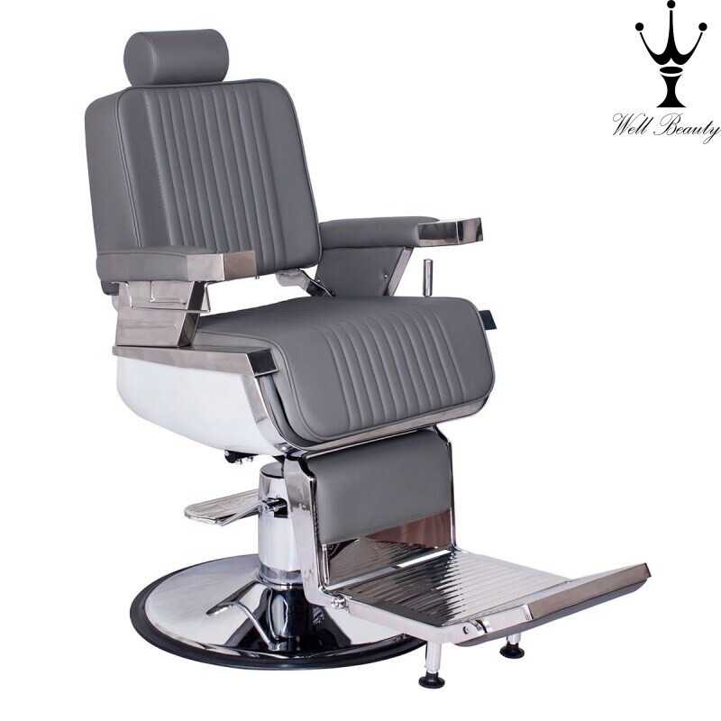 Grey+White barber chair-MD-BC0021