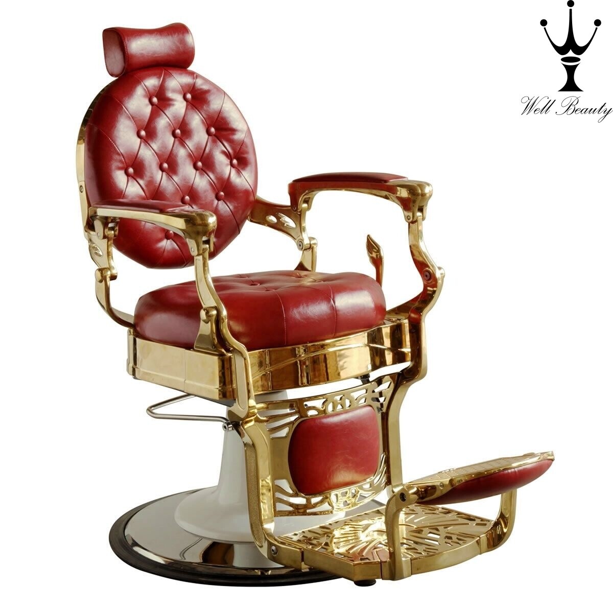 Red+Gold barber chair-MD-BC0007