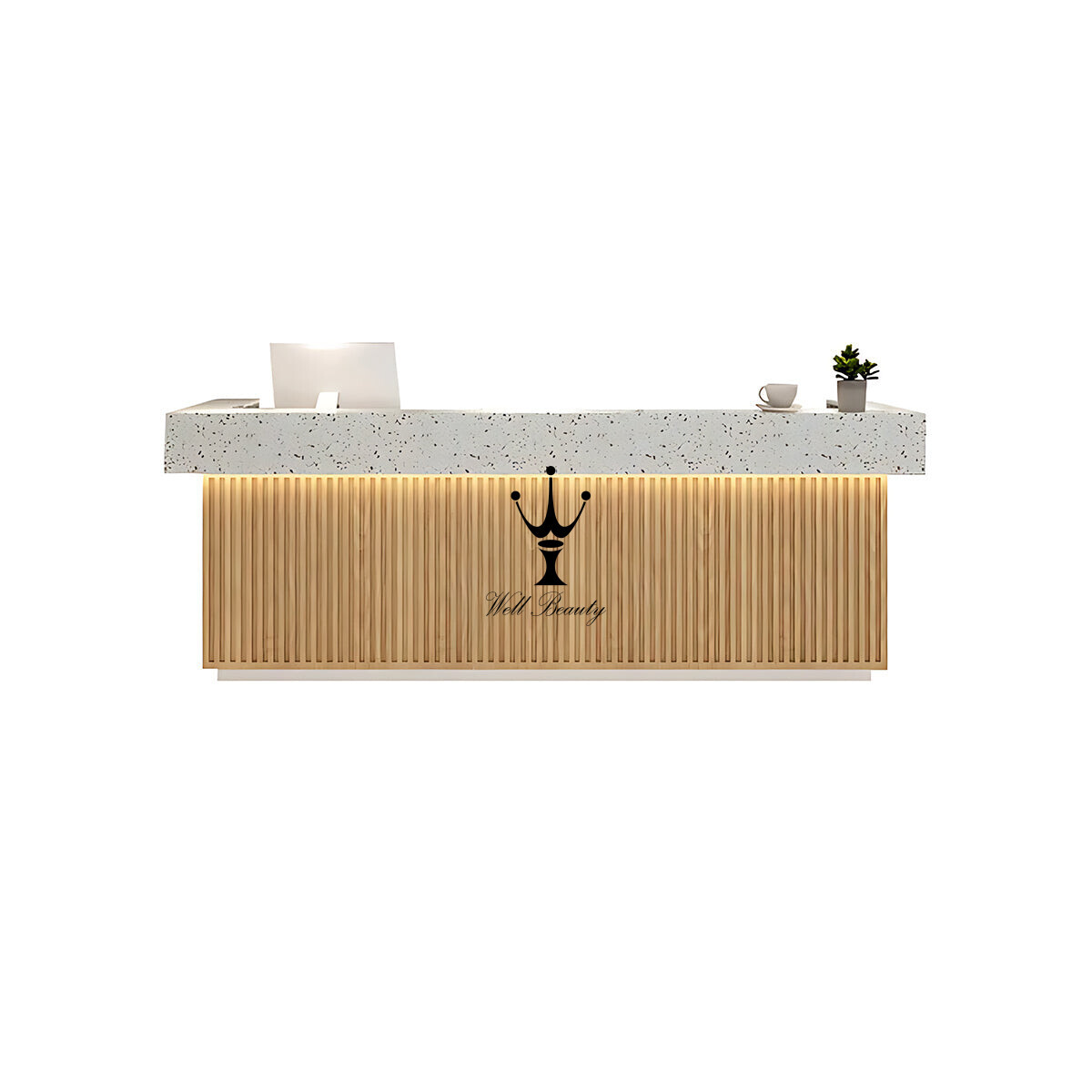 Yellow barber waiting area-MD-BW0040