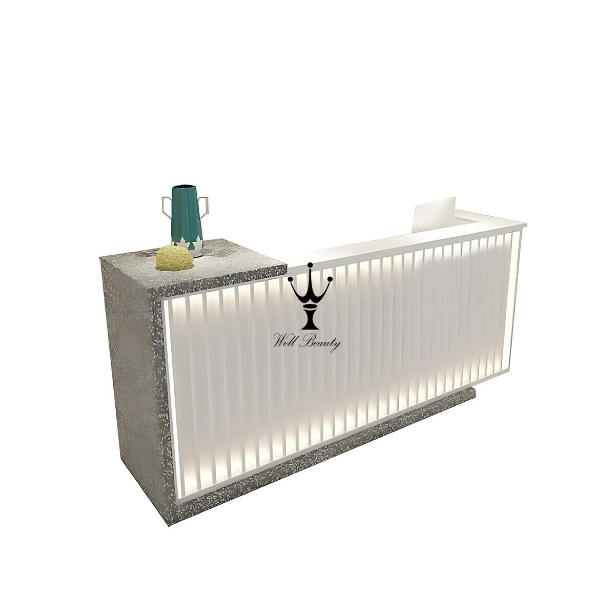 Gray barber waiting area-MD-BW0006