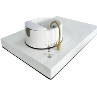 White pedicure bowl-MD-NPB0023