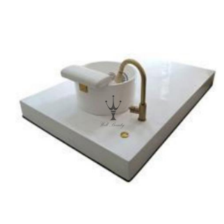 White pedicure bowl-MD-NPB0013