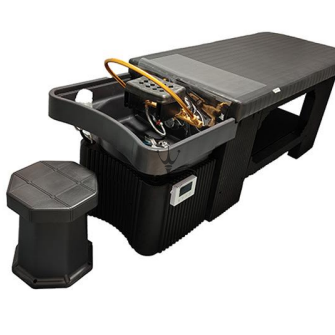 Black shampoo chair-MD-SC0070