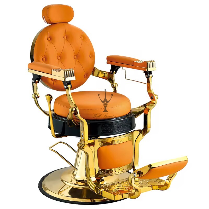 Orange barber chair-MD-BC0096