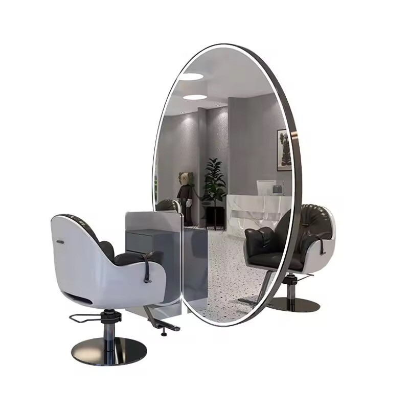 Oval barber mirror-MD-BM0035
