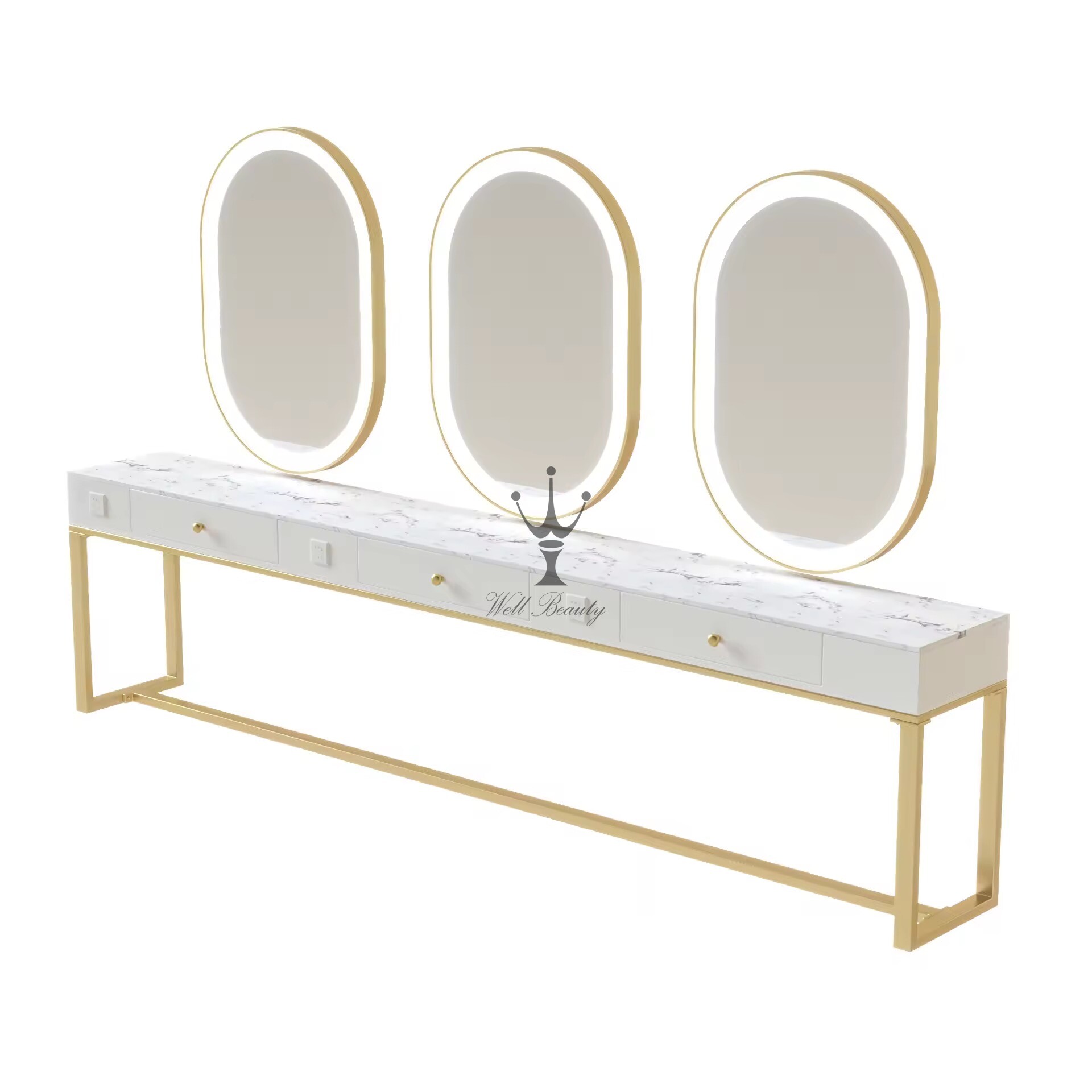 Oval barber mirror-MD-BM0024