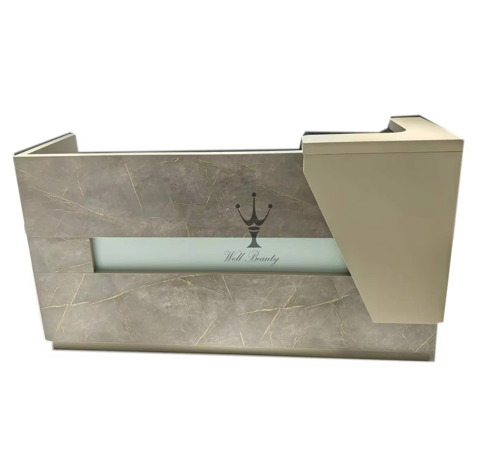 Brown barber waiting area-MD-BW0077