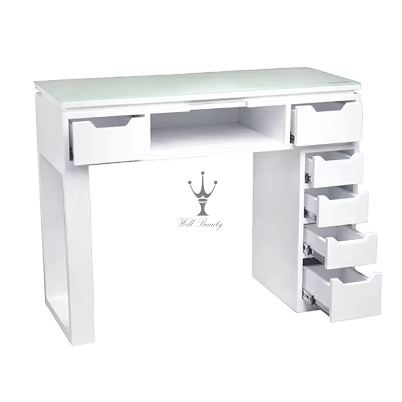 White manicure table-MD-NM0030
