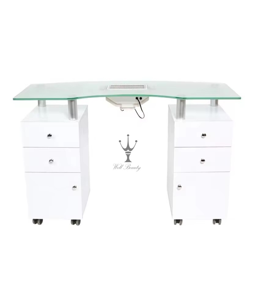 White manicure table-MD-NM0027