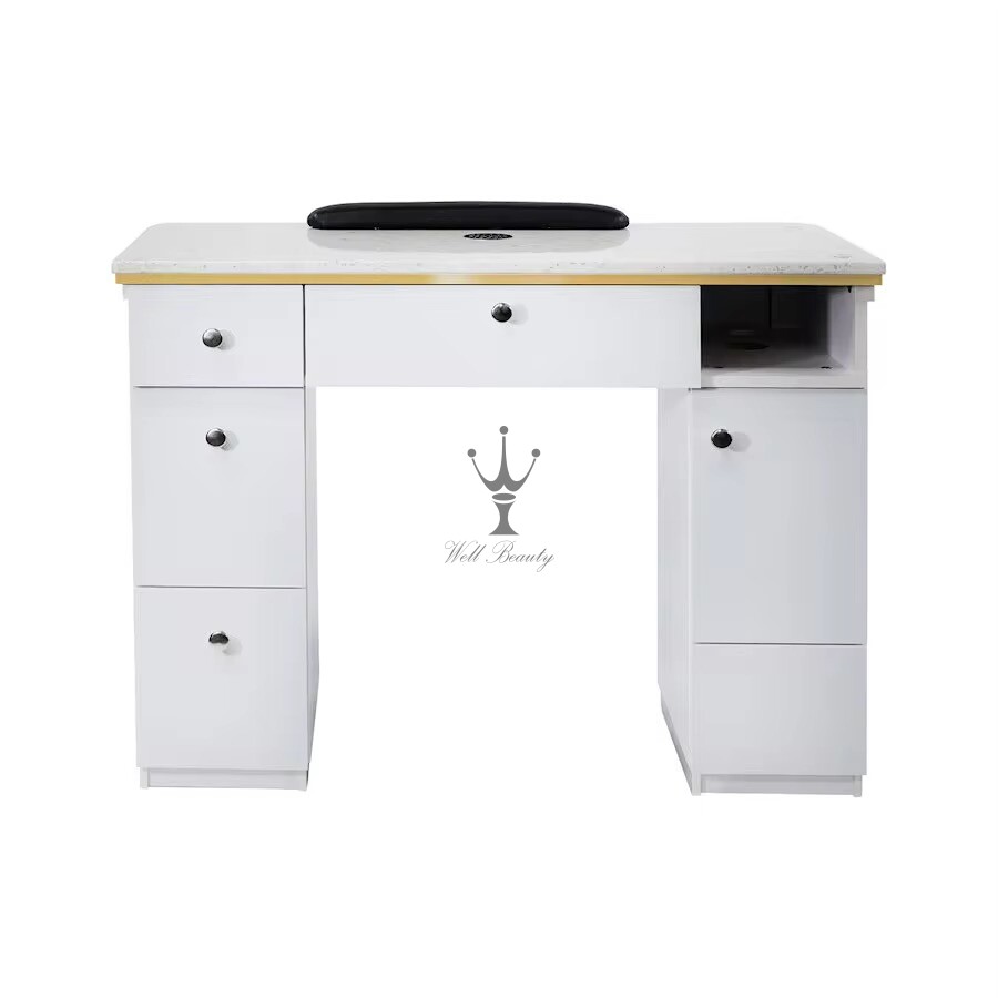 White manicure table-MD-NM0026