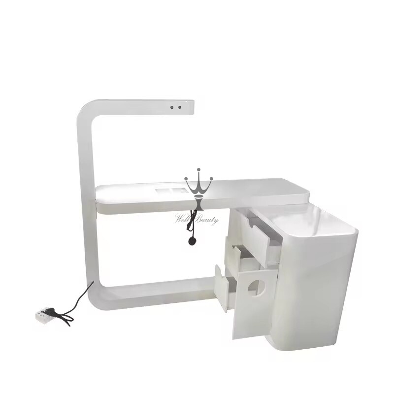 White manicure table-MD-NM0024