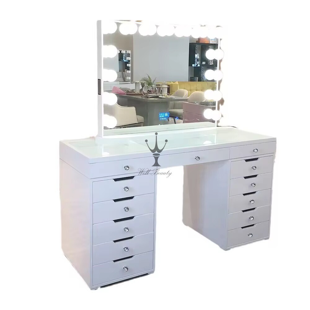 White manicure table-MD-NM0023