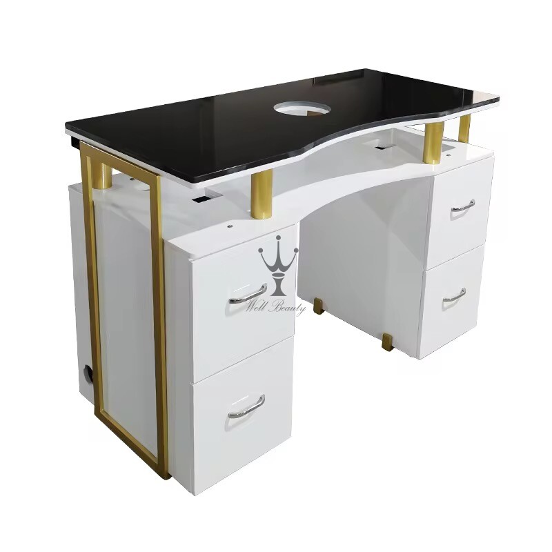 White manicure table-MD-NM0019