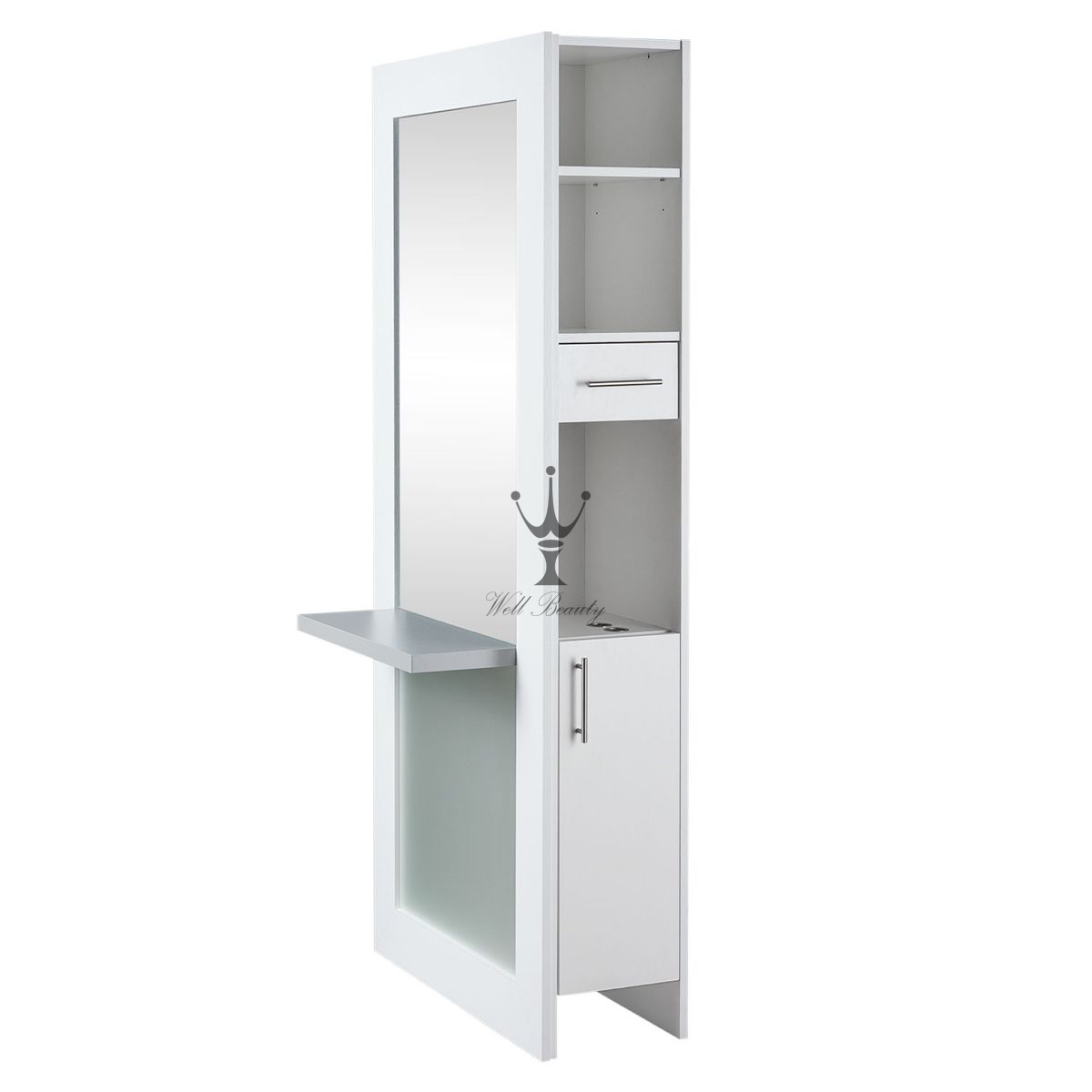 White barber mirror-MD-BM0041