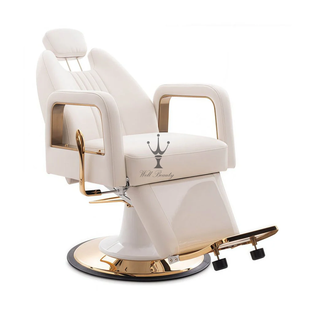 White barber chair-MD-BC0137