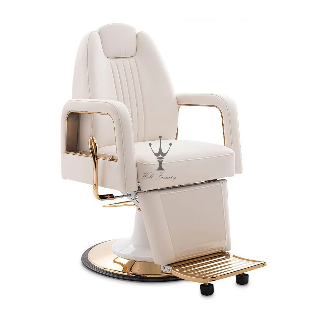 White barber chair-MD-BC0137
