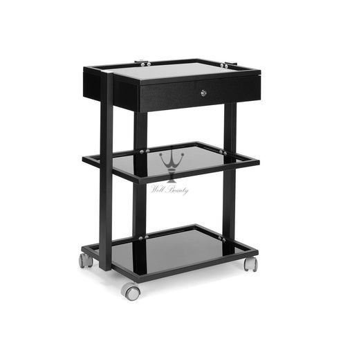 Black barber cart&trolley-MD-BCT0037
