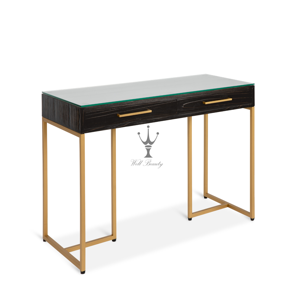 Ebony Wood manicure table-MD-NM0034