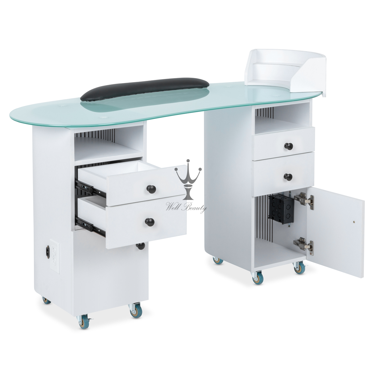 White manicure table-MD-NM0036