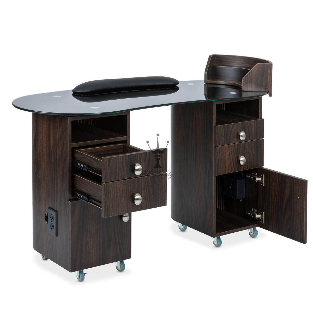 Walnut manicure table-MD-NM0037