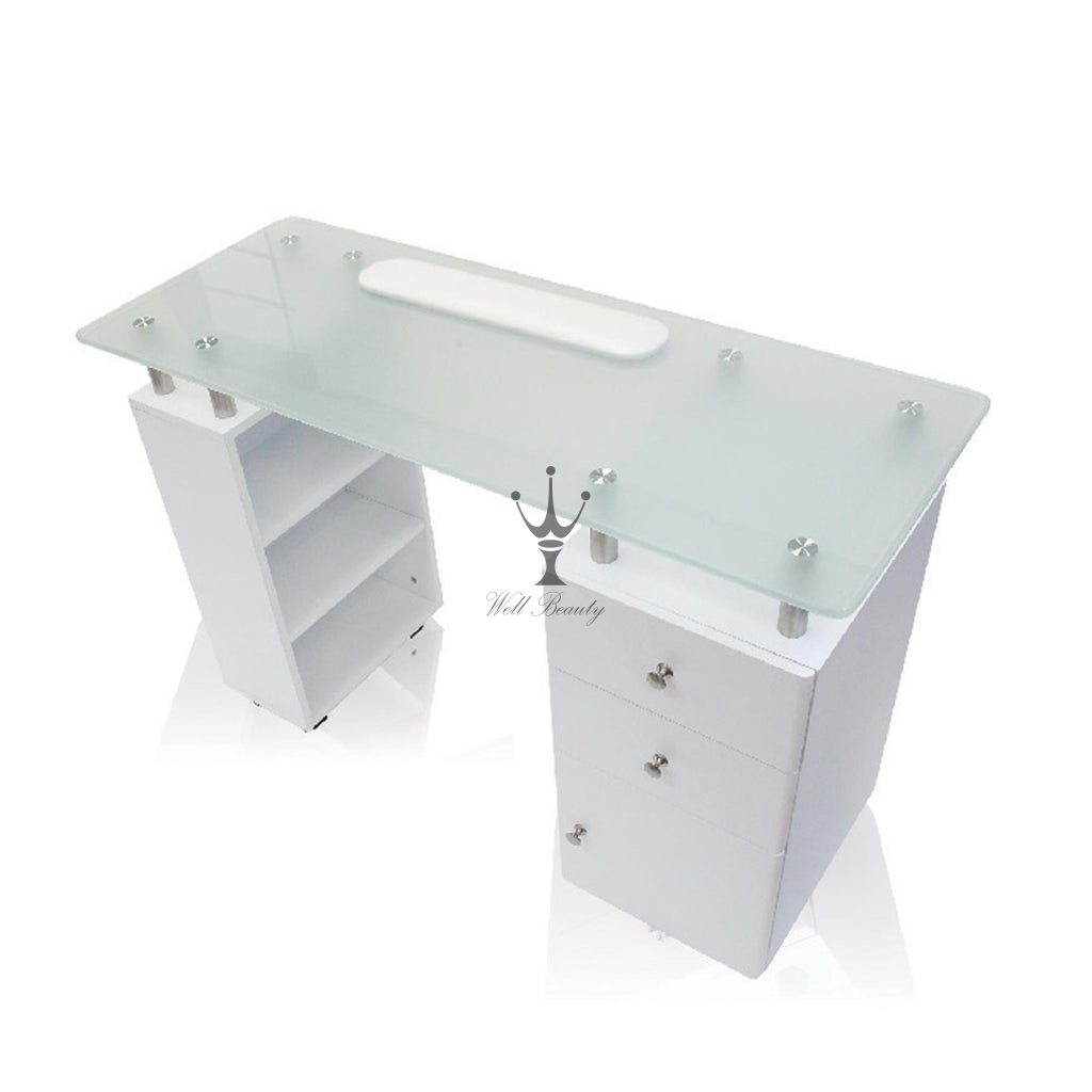 White manicure table-MD-NM0040