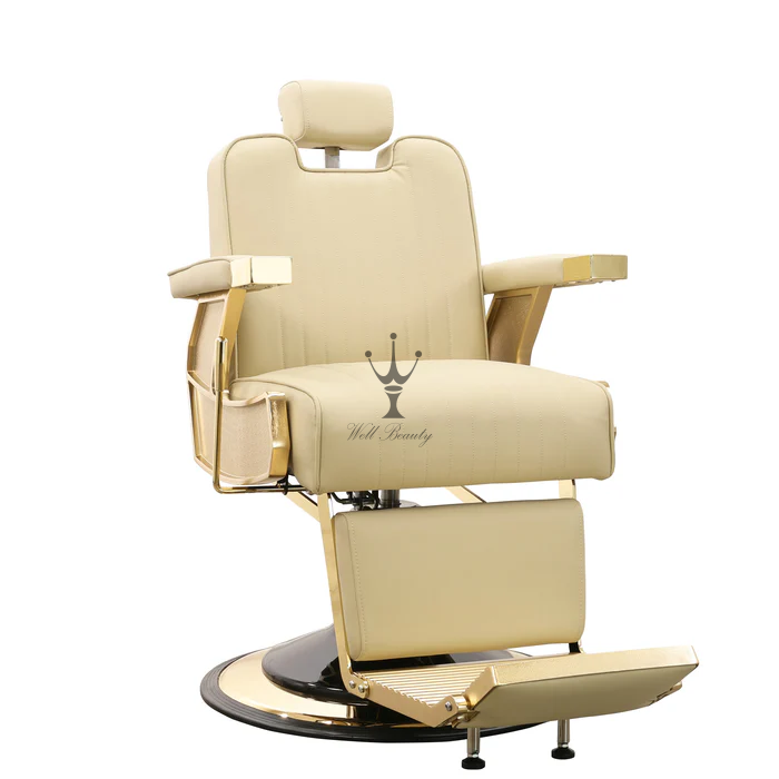 Beige barber chair-MD-BC0141
