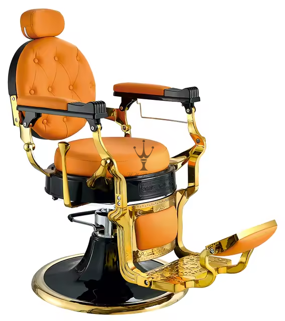 Orange barber chair-MD-BC0153