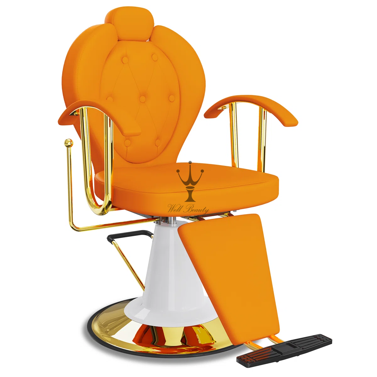 Orange barber chair-MD-BC0176