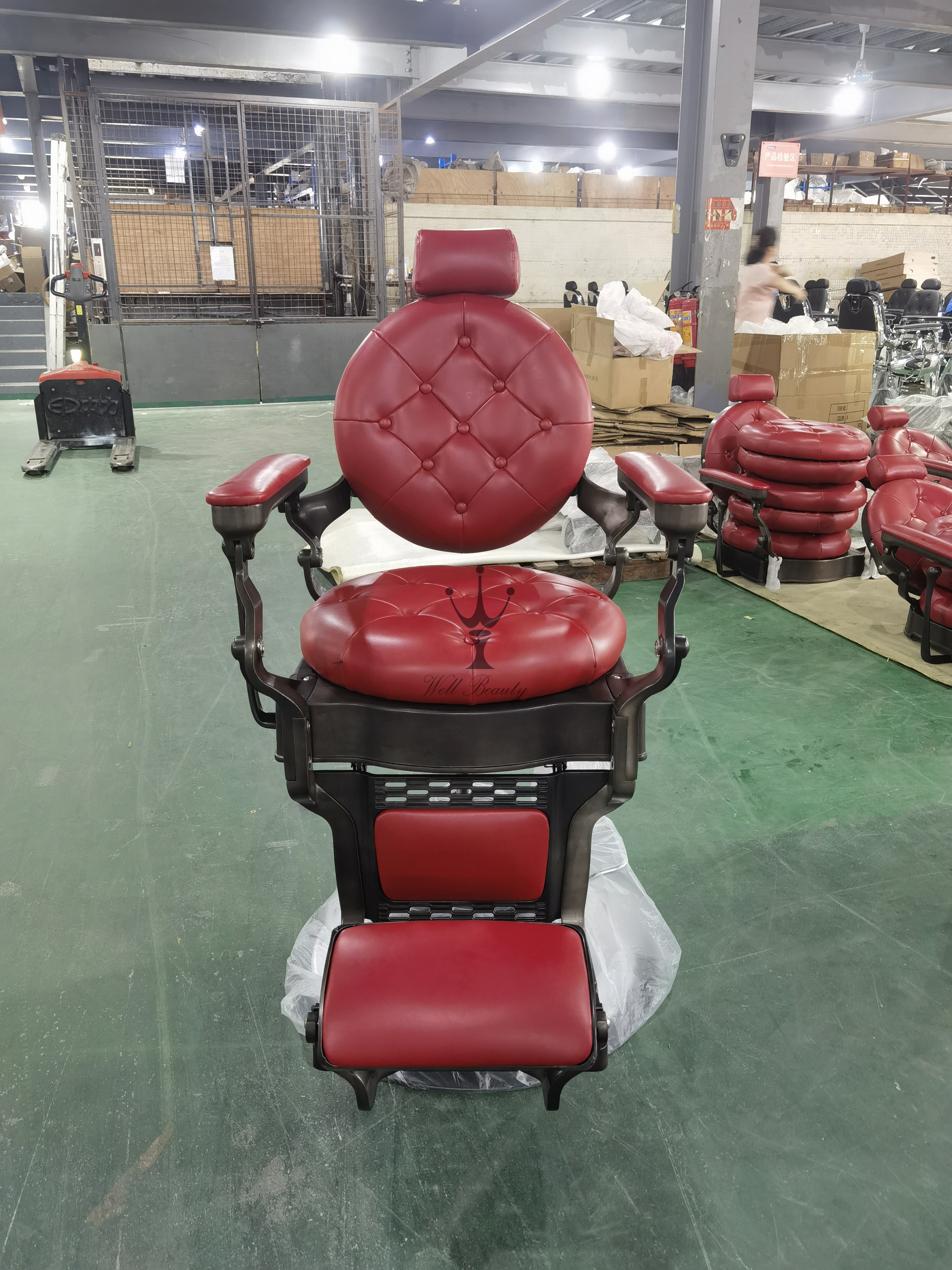 Red barber chair-MD-BC0151