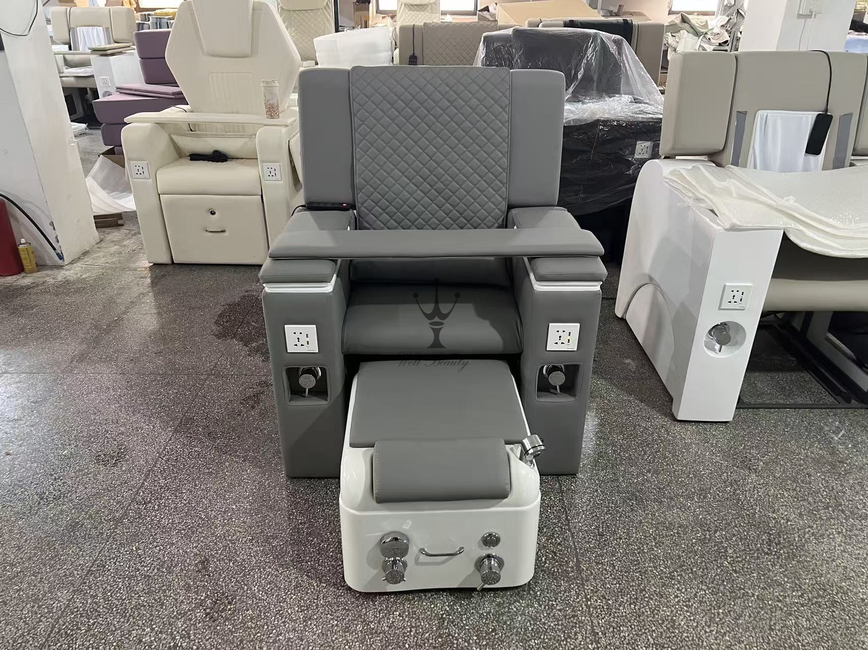 White pedicure hair-MD-NP0069