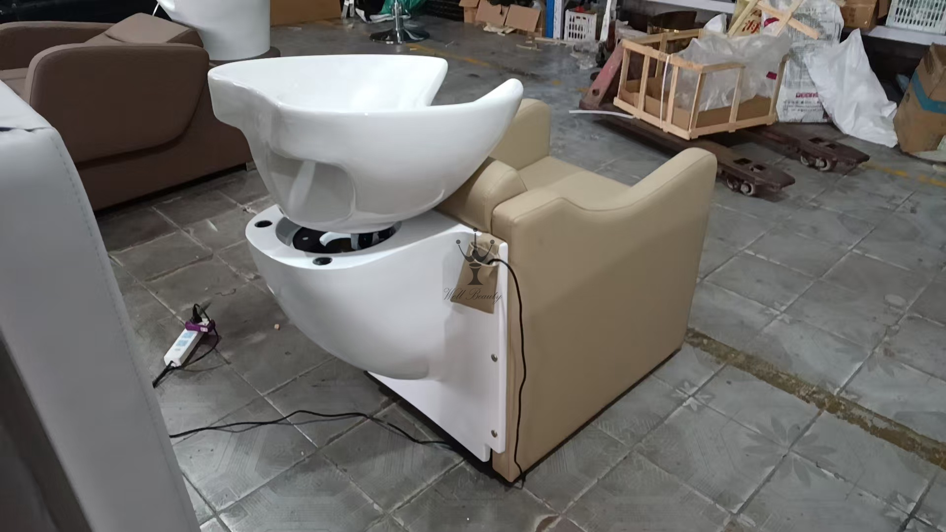 Black shampoo chair-MD-SC0143