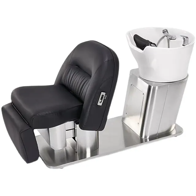Black+White shampoo chair-MD-SC0054